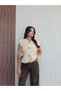 Leo Pattern Gabardine Loose Fit Trousers - 4