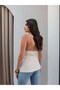Halter Neck Linen Vest with Pocket Appearance - 4