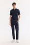 Men's Indigo Classic Waist Vintage Washed Elastane Madrid Comfort Slim Fit Jean Trousers A61Y3509