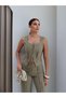 Eyelet Detailed Corset Blouse Linen Set - 2