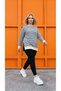 Women's Plus Size Striped Sweatshirt Relaxed Fit - 4