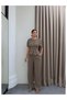 Belted Pleated Detail Double Suit