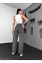 Anthracite Sticky Detail Wide Leg Trousers - 5
