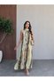 Wrinkled Look Halter Neck Dress - 3