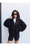 Zippered Raised Sweatshirt - 4