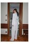 Tie Waist Padded Jacket Pants Set - 5