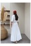Flared Skirt with Scarf Tie - 5