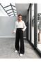 Comfortable Pleated Palazzo Trousers - 3