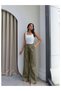 Front Pleat Detail Linen Trousers - 3