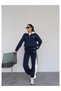 Double Color Hooded Tracksuit Set - 2