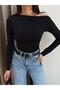 Off-Shoulder Side Gathered Blouse - 3