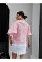 Scalloped Watermelon Sleeve Shirt - 5
