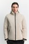 Men's Beige Magnet Pocket Detailed Hooded Waterproof Lightweight Coat A62Y6203 - 7