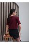 Claret Red Leo Embroidered T-Shirt - 5
