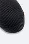 Men's Anthracite Wool Logo Ribbed Beret B 009200 - 3