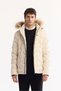 Men's Off-White 100% Goose down Water Repellent Windproof -10 ° C Durable Inflatable Coat A52Y6166