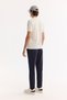 Men's Ecru Crew Neck Striped Knitwear Regular Fit T-Shirt A52Y5005 - 6