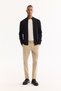 Men's Black Stand Collar Zippered Rayon Non-Pilling Knitwear Regular Fit Cardigan A52Y5013 - 6