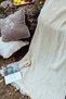 Arwen Double Cotton Linen Waffle Bedspread 240X260 cm – Natural Textured Bedspread - 4