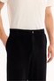 Men's Black Cotton Soft Touch Baggy Fit Velvet Trousers A52Y3001 - 5