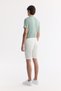 Men's White Side Elasticated Ribbed Bi-Stretch Slim Fit Chino Shorts A51Y3730 - 3