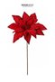 Christmas Ponsetya with Pique Stone, Serrated Red, 85 cm