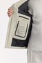 Men's Light Beige Hooded Water Repellent Windproof Seasonal Comfort Fit Coat A51Y6054 - 4
