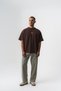 Printed'77' Patch Embroidered Washable Oversized T-Shirt - 4