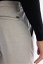 Men's Light Gray Diagonal Elastane Patterned Relaxed Fit Trousers with Elastic Sides A42Y3083 - 5