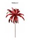 New Year's Ponsetya Pique Daisy Glitter Red 65 cm