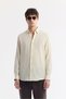 Men's Beige Bottomed Collar 100% Cotton Textured Shirt A51Y2111
