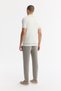 Men's Ecru Polo Neck Textured Rayon Knitwear Regular Fit T-Shirt A51Y5165 - 3