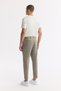 Men's Oil Green Classic Waist Cotton Jersey Carrot Fit Pants A51Y3013 - 3