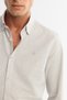 Men's Gray Buttoned Collar 100% Cotton Flannel Slim Fit Shirt A42Y2002 - 2