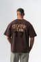 Printed'77' Patch Embroidered Washable Oversized T-Shirt