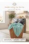 Single- Flannel Micro-Fleece Throw Blanket, 150 x 200cm, Aqua - 9