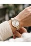 White Leather Cord Gold Color Case 2 Years Warranty Women's Wristwatch F.1.1083.03
