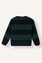 Oversized Striped Teddy Bear Embroidered Knit Sweater for Baby Boy I1870A526WN - 5
