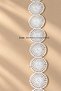 White Lace Ribbon with Round Motifs - 4