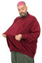 Mode XL Large Size Men's Polo Waffle Sweater U25821 Bordo - 2