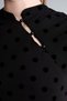 Slim Fit Polka-Dot Mock-Neck Tulle T-Shirt I8182AX26AU - 4
