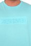 Fashion XL Plus Size Men's T-Shirt Crew Neck Reseve U25017 Turquoise - 4
