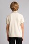 School Polo Neck Stripe Detailed Half Zipper Knitwear Basic T-Shirt Boys H3919A826Au - 5