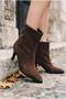 Women's Large Model, Elegant Heel, Suede, No Zipper, Oversize - 5