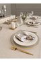 Pearl Velvet Textured Tablecloth in Stone Color (Napkins Not Included) - 3