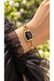 Gold Yellow Steel Strap, Bride, Engagement, Wedding Watch, Handcuff Model Women's Wristwatch - 2