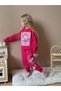 Girls' 3-Thread 100% Cotton Jersey Colorful Tracksuit Set - 2