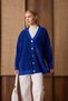41010 - Stylish Comfortable Buttoned Soft Women's Knitwear Long Cardigan