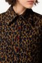 Women's Brown Patterned Loose Fit Shirt - 5