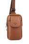 Men's Tan Color Shoulder Bag Chest Bag Body Bag Handbag - 2
